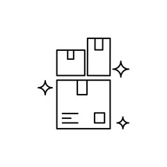 Block stacking icon, Delivery Service