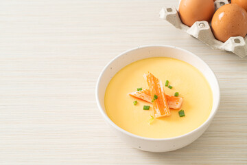Steamed egg with crab stick