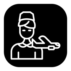 Air Hostess Vector Icons
