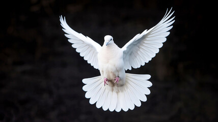 Fototapeta premium white dove flying