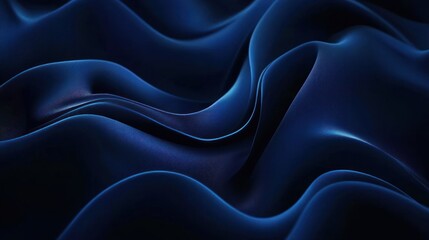 Obraz premium Abstract Blue Fabric Waves