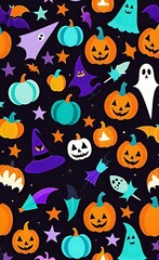 Fototapeta premium halloween background with pumpkin