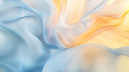 Obraz premium Abstract Fabric Texture in Blue and Yellow