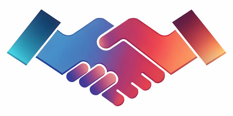 Vector Graphic of a Puzzle Piece with Handshake Symbolizing Strategic Partnerships, Collaboration, and Teamwork - Minimalistic Design for Business Infographics