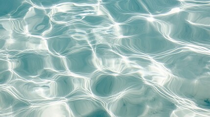 Obraz premium Abstract Water Texture Ripples Light Reflections Blue Water Aqua Swimming Pool Spa Relaxation