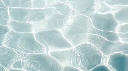 Obraz premium Abstract Water Texture Ripples Blue Light Liquid Surface Background