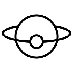 Planet Ring Satellite Icon