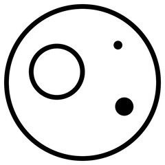 Fototapeta premium Moon Icon