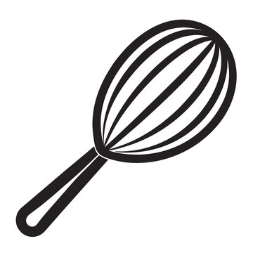 recommend clip art: Whisk line art silhouette vector illustration