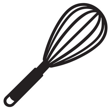 recommend clip art: Whisk line art silhouette vector illustration