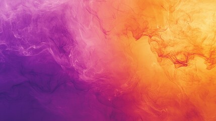 Fototapeta premium Abstract colorful smoke texture in purple and orange hues
