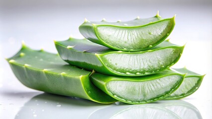 Fresh cut aloe vera