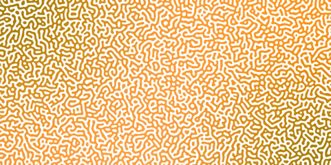 Abstract Reaction-diffusion or Turing pattern natural texture in coral beige gradient colour scheme. Linear design with biological shapes. Organic lines in memphis. abstract turing organic wallpaper.	