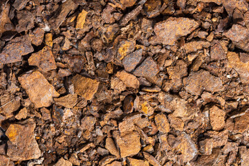 Background of rusty metal remnants