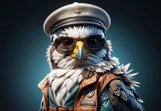 eaglet aviator in retro jacket