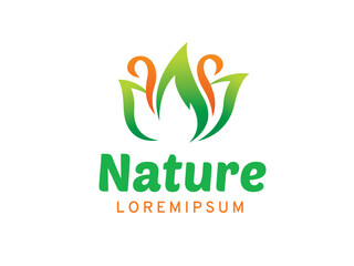 Nature logo symbol or icon template