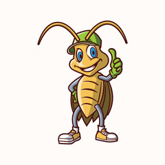 Cheerful Bug Buddy Mascot