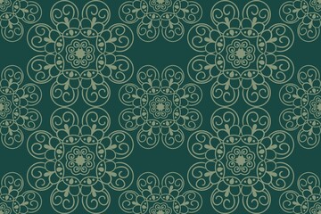 Seamless vintage pattern, seamless pattern illustration.