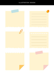 여러모양의 메모지