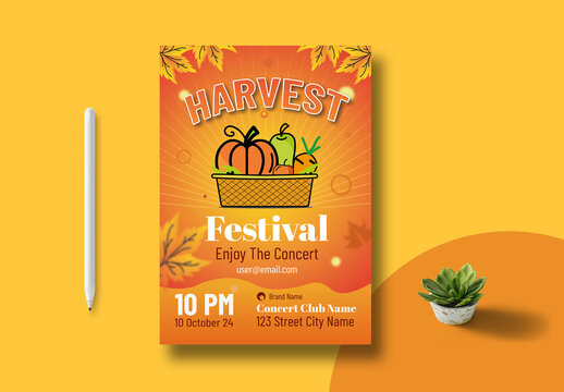 Harvest Festival Poster Design