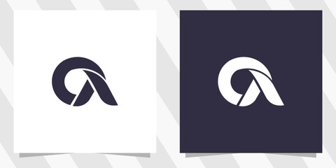 letter ca ac logo design vector