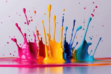 Colorful Paint Explosion