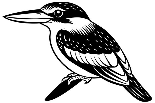 recommend clip art: Cute kingfisher Bird halcyon senegalensis salute vector art illustration