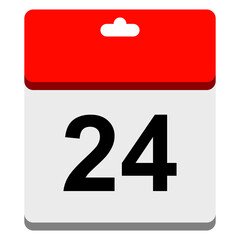 Fototapeta premium simple calendar with show the date only 