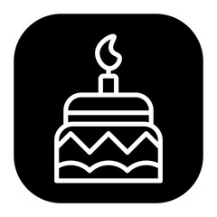 Two Layered Cake Vector Icons