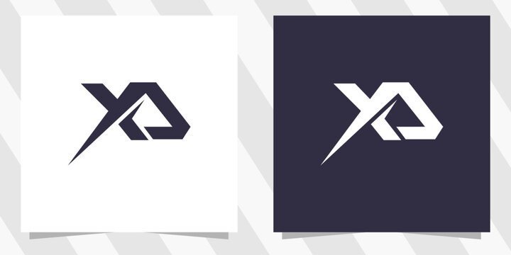 letter xa ax logo design vector
