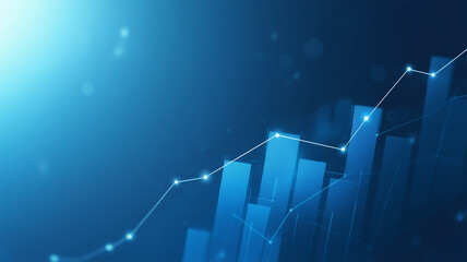 上昇傾向のビジネスグラフ