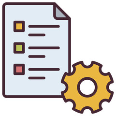 Planning Outline Color Icon