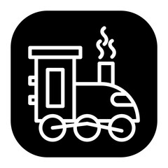 Steam Train Vector Icons