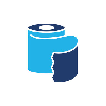 recommend clip art: toilet tissue colored icon vector design good for web or mobile app