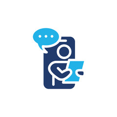 video call colored icon vector design good for web or mobile app