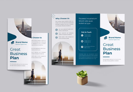 Business Trifold Brochure Template