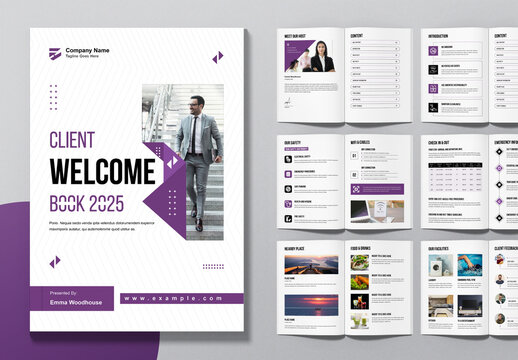 Client Welcome Book Tempalte Layout