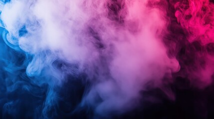 Obraz premium Abstract Smoke Art with Blue and Pink Lights