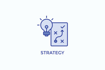 Strategy Vector Icon Or Logo Illustration