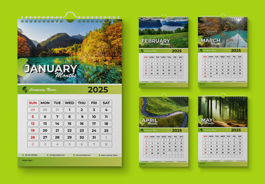 Calendar Layout 2025