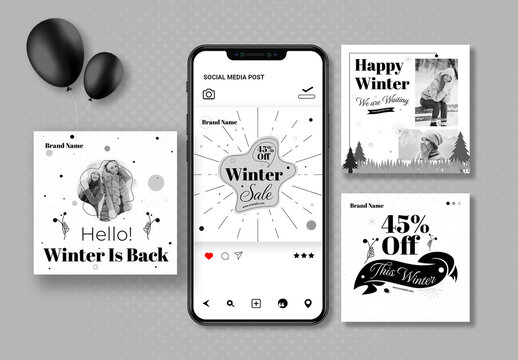 Winter Sale Social Media Post