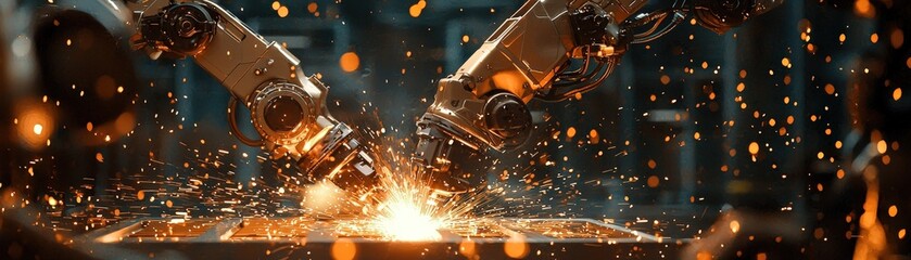 Advanced Robotic Arms in Industrial Welding Process