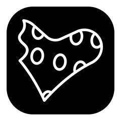 Heart shaped Cookie Vector Icons