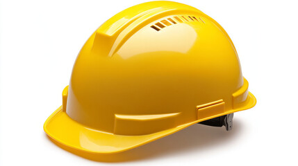 Fototapeta premium A white construction helmet.