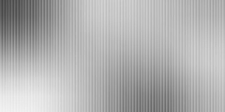 Gray Corrugated glass Texture effect. Abstract Ribbed gradient polycarbonate cosmetic background. Reeded lined empty banner