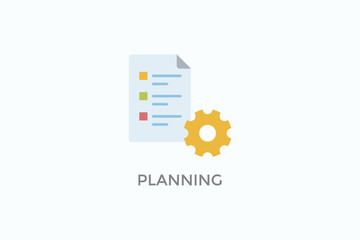 Planning Vector Icon Or Logo Illustration