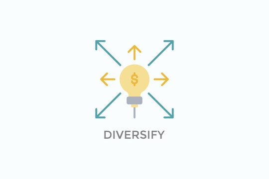 Diversify Vector Icon Or Logo Illustration