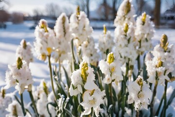 Flowers bloom in Winter