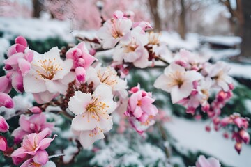 Fototapeta premium sakura bloom in Winter