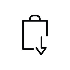 Form fillup, input, Paper documents icons. Line symbol. File icon. Folded written paper. Line icon - stock vector.